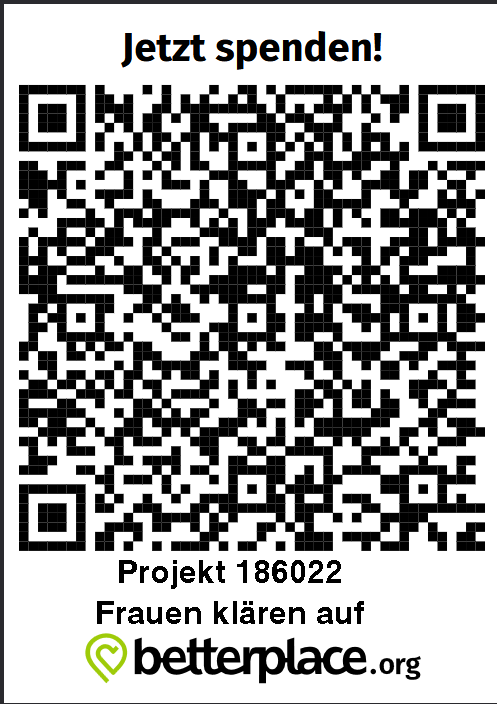 QR-Code Spenden für Frauenschulungen