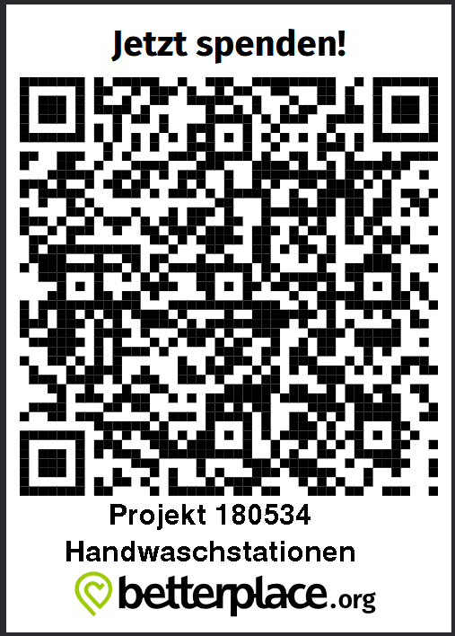 QR-Code Spenden für Hygienestationen